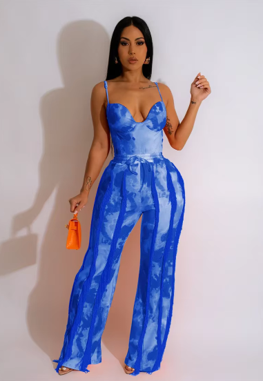Casual Tank Top Pants Set