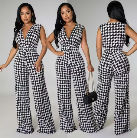 Black and White Cozy Jumpsuit