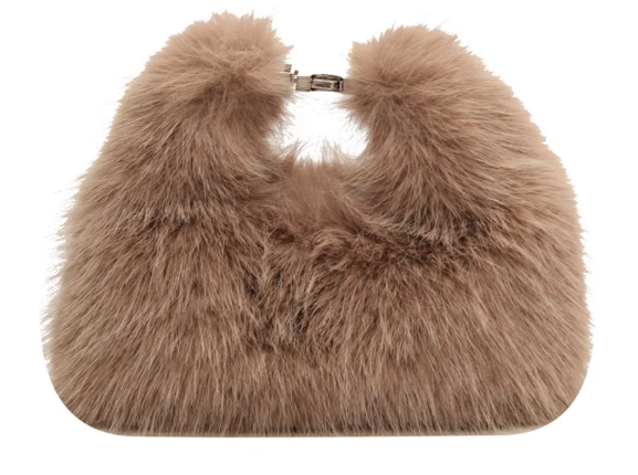 Plush Fuzzy Crossbody Handbag| Stylish, Soft & Trendy Shoulder Bag