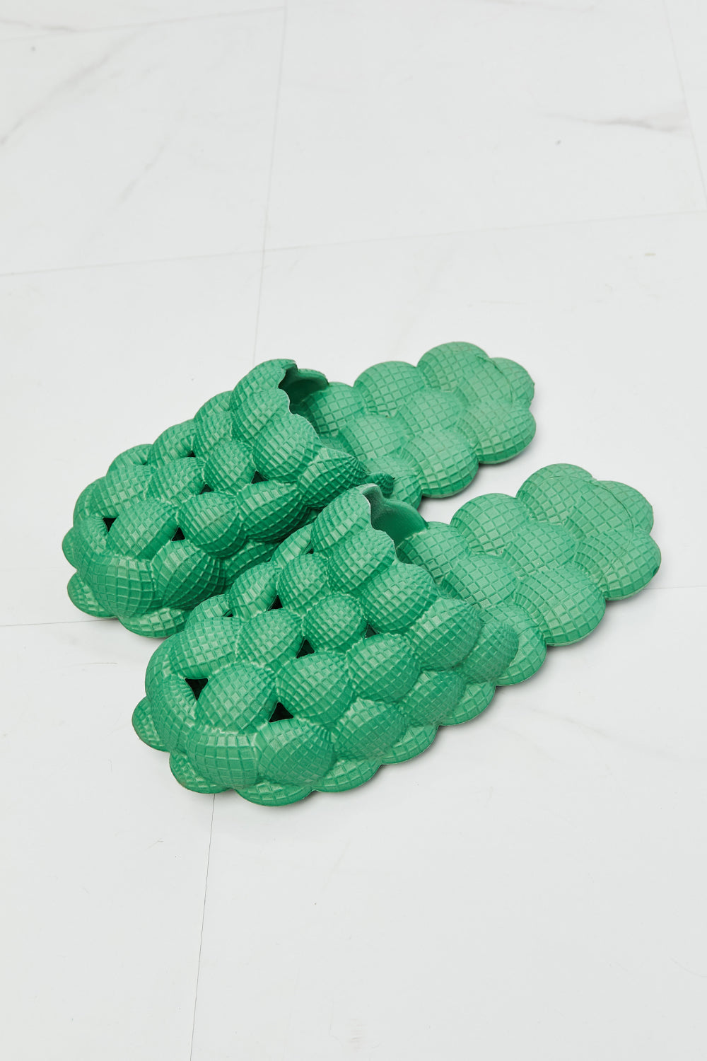 Back Bubble Slides in Green