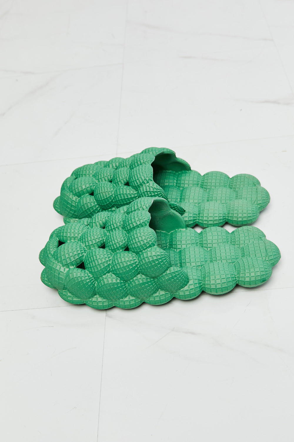 Back Bubble Slides in Green