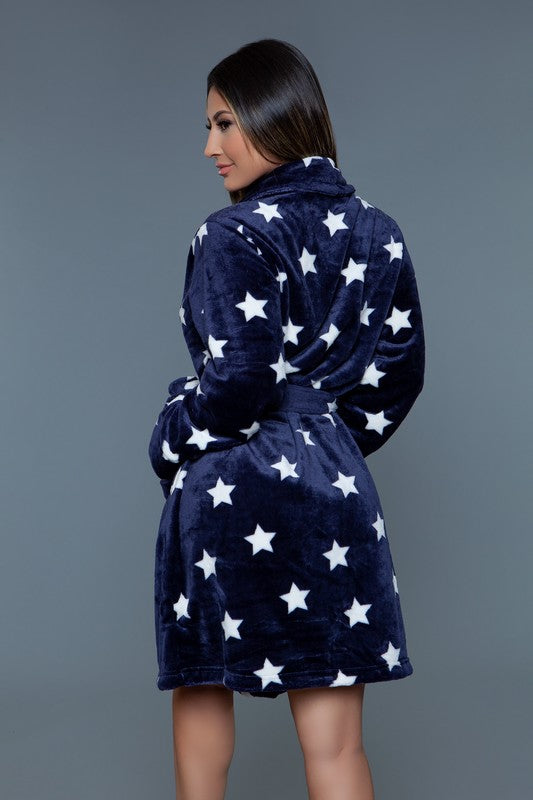 Star Print Robe