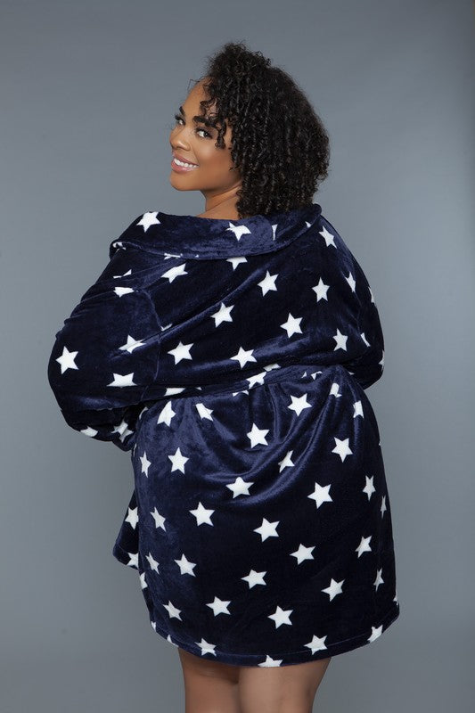 Star Print Robe