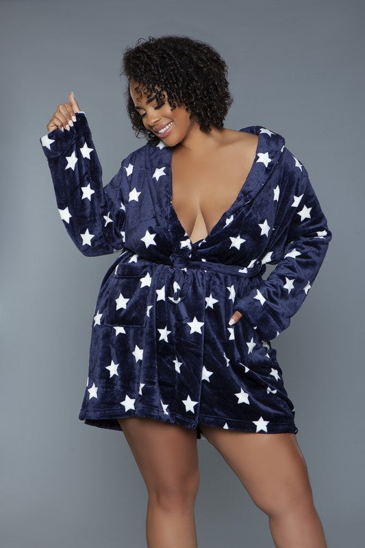 Star Print Robe