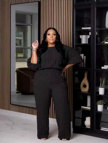 Plus Size Two Piece Bubble Set