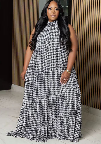 Plus Size Rainbow Dress