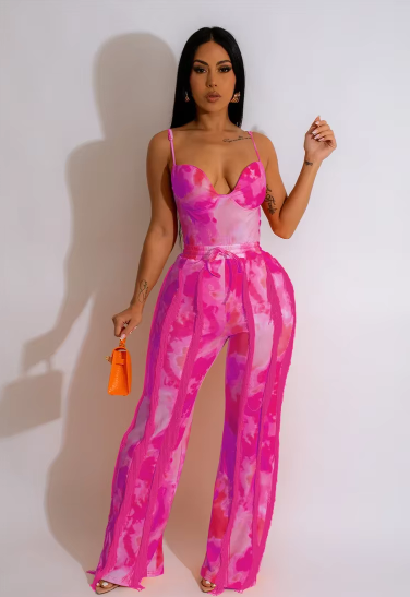 Casual Tank Top Pants Set