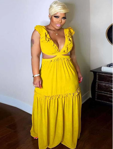 Yellow Maxi Sundress