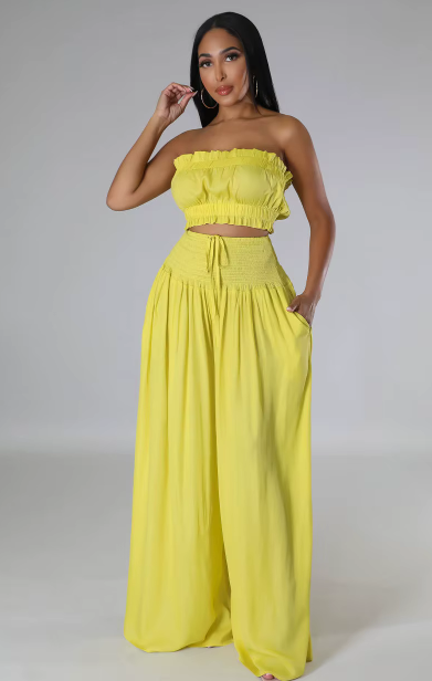 Crop Top Two Piece Set