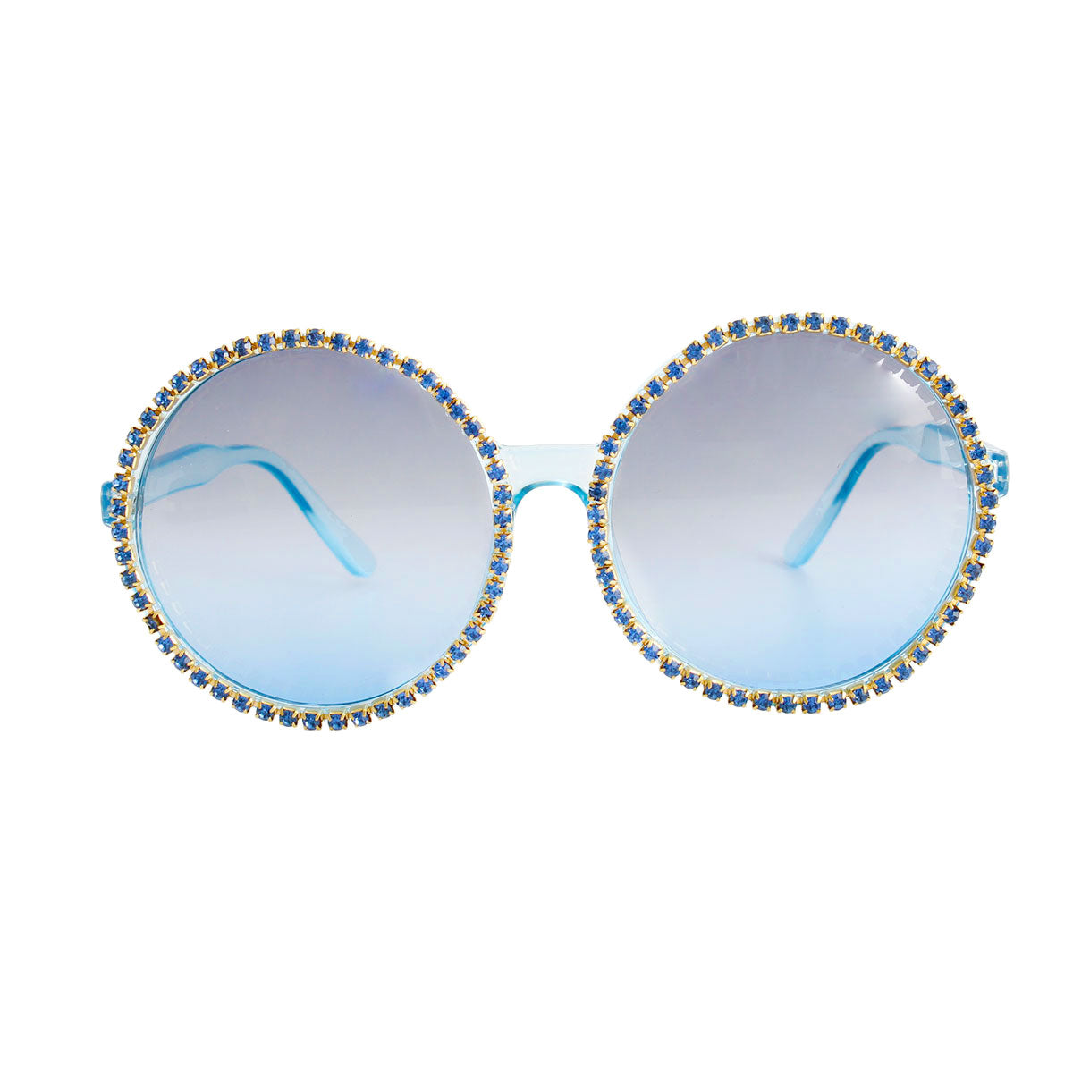Blue Round Stone Sunglasses